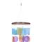 Multi Colored Capiz shell Coastal Windchime, 20"
